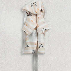 Accappatoi in spugna Baby Gabel Trudi Stripes naturale