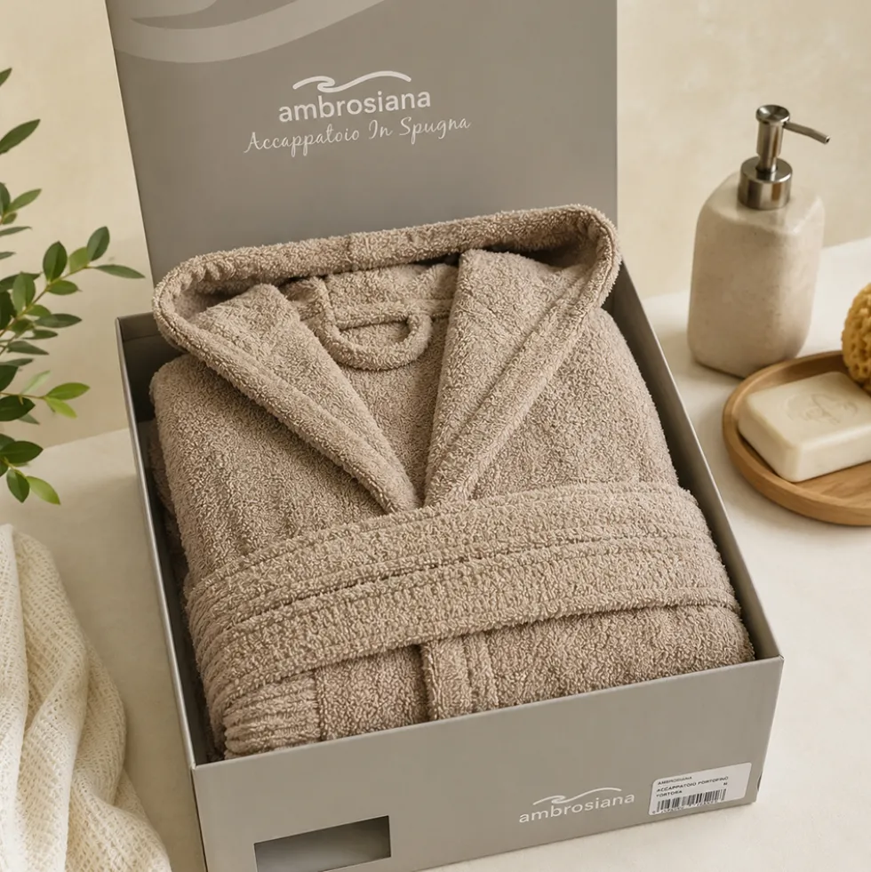 Accappatoio Ambrosiana Spugna LUX: Il Comfort della SPA a Casa