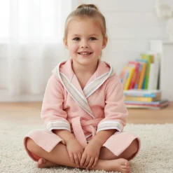 Accappatoio BABY di spugna con cappuccio GABEL Pongo ROSA INCANTO