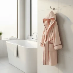 Accappatoio baby in spugna Borbonese KIDS Cangiante rosa