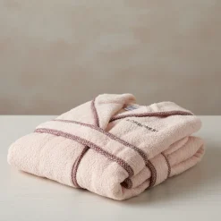 Accappatoio baby in spugna Borbonese KIDS Cangiante rosa