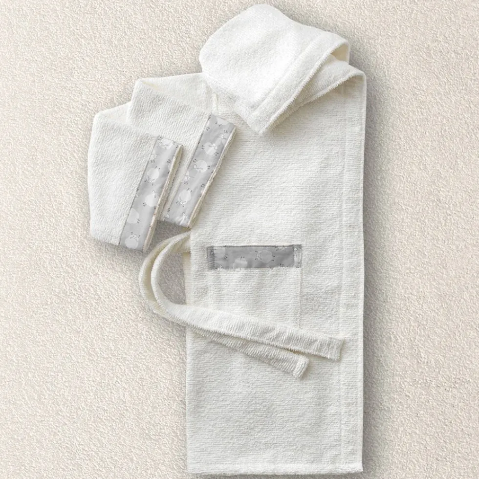 Accappatoio BABY in spugna SOGNO Gabel bianco