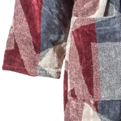 Accappatoio Carrara in spugna con cappuccio WASHINGTON bordeaux
