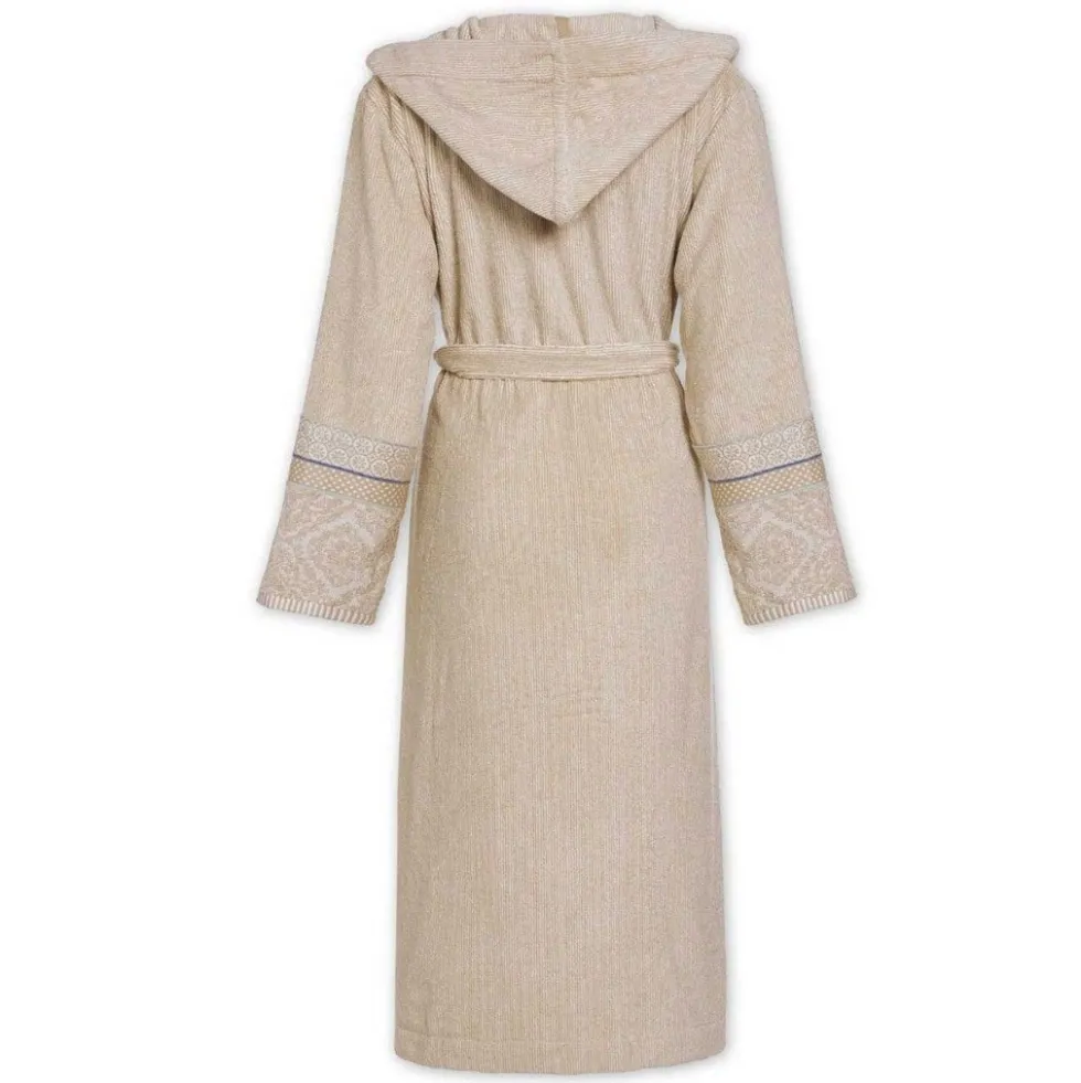 Accappatoio donna con cappuccio PIP STUDIO Soft Zellige spugna khaki