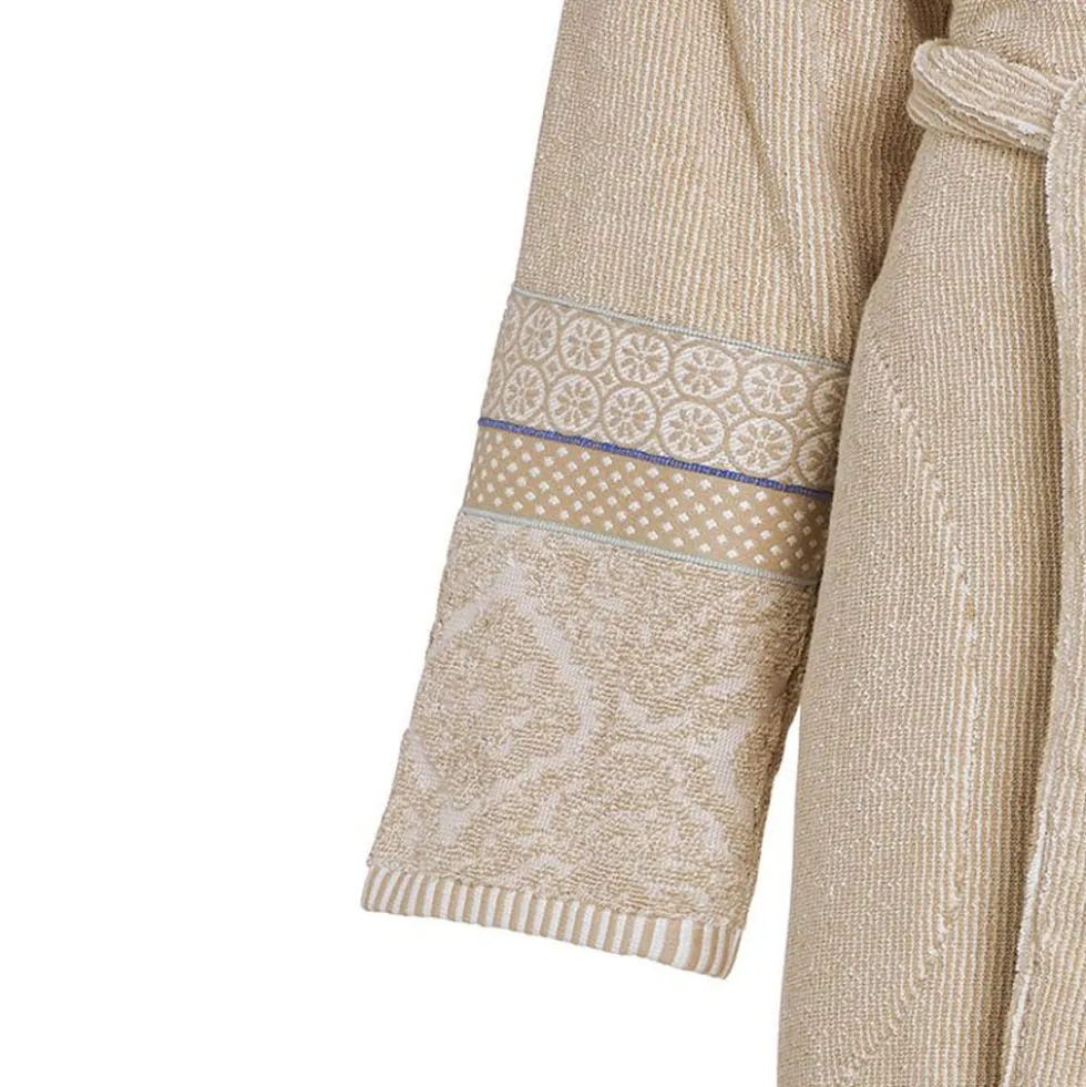 Accappatoio donna con cappuccio PIP STUDIO Soft Zellige spugna khaki