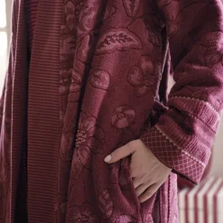 Accappatoio sciallato donna spugna PIP STUDIO Jasmin jacquard malva