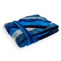 Accappatoio spugna e cappuccio Carrara TROPICS Blu