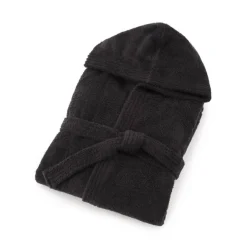 Accappatoio UNISEX con cappuccio Bassetti Pop Color Ardesia G1