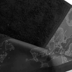 Alviero Martini coppia di asciugamani viso e ospite GEO NIGHT nero