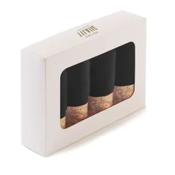 Alviero Martini set 4 lavette bagno 30x30 in spugna GEO CLASSIC nero