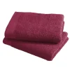 Asciugamano con ospite da bagno Happidea 460 gr Amarena
