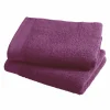 Asciugamano con ospite da bagno Happidea 460 gr Porpora