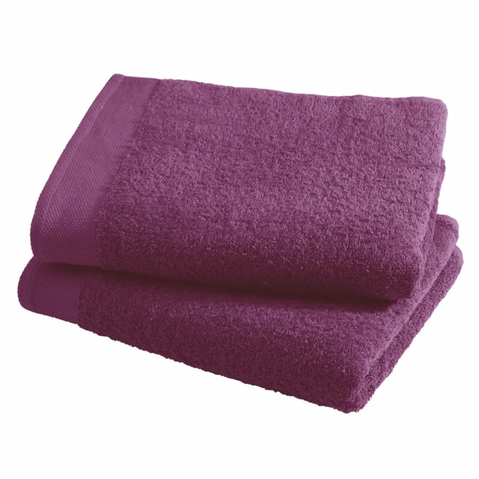 Asciugamano con ospite da bagno Happidea 460 gr Porpora