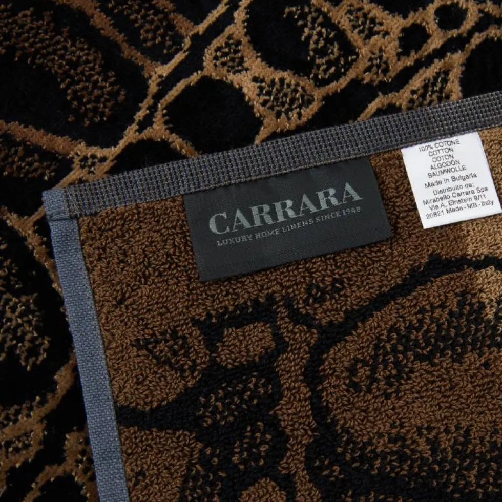 Asciugamano e ospite Bagno Lusso Carrara Ocean animalier bruciato