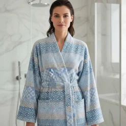 Bassetti Accappatoio sciallato donna in spugna Granfoulard HANAMI G1