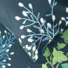 BASSETTI | Completo copripiumino Flower Gate matrimoniale blu
