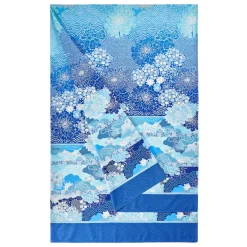 Bassetti Granfoulard MADAMA BUTTERFLY B1 Copritutto Telo Arredo Toni BLU