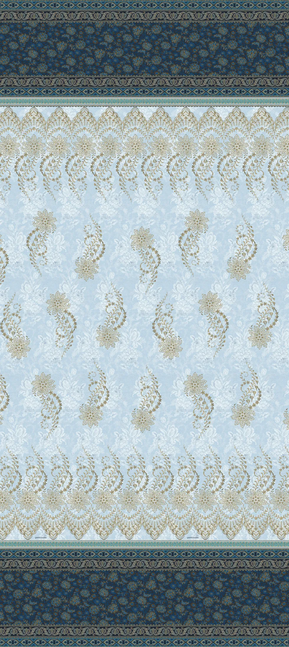 Bassetti Granfoulard Oristano B1Telo arredo Blu 270x270