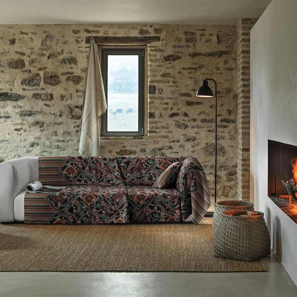 Bassetti Granfoulard SULMONA telo arredo sul nero 180x270