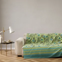Bassetti Granfoulard Telo Arredo 350x270 Rapallo Verde Copridivano Grande