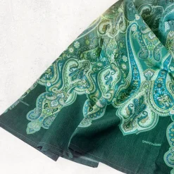 Bassetti Granfoulard - Telo Arredo RAGUSA V1 Verde Teli Copridivano