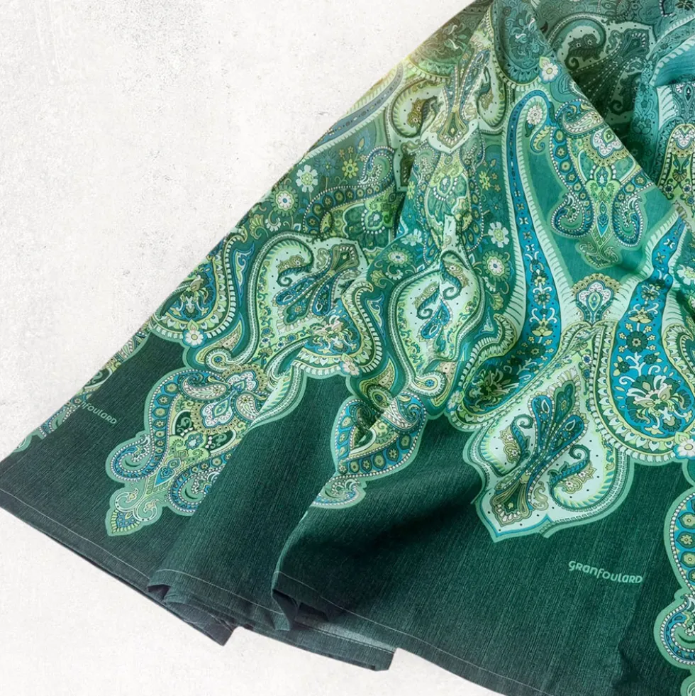 Bassetti Granfoulard - Telo Arredo RAGUSA V1 Verde Teli Copridivano