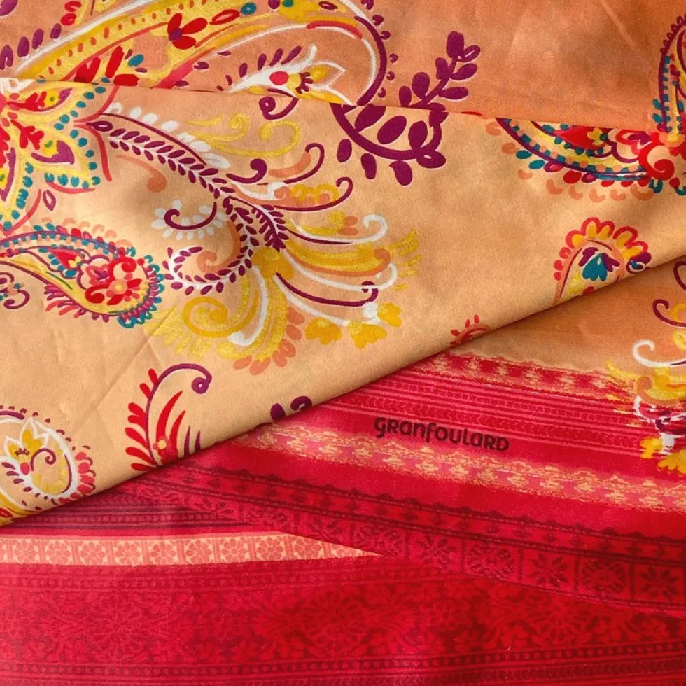Bassetti Granfoulard TOSCA O1 Copritutto Telo Arredo Toni ARANCIO