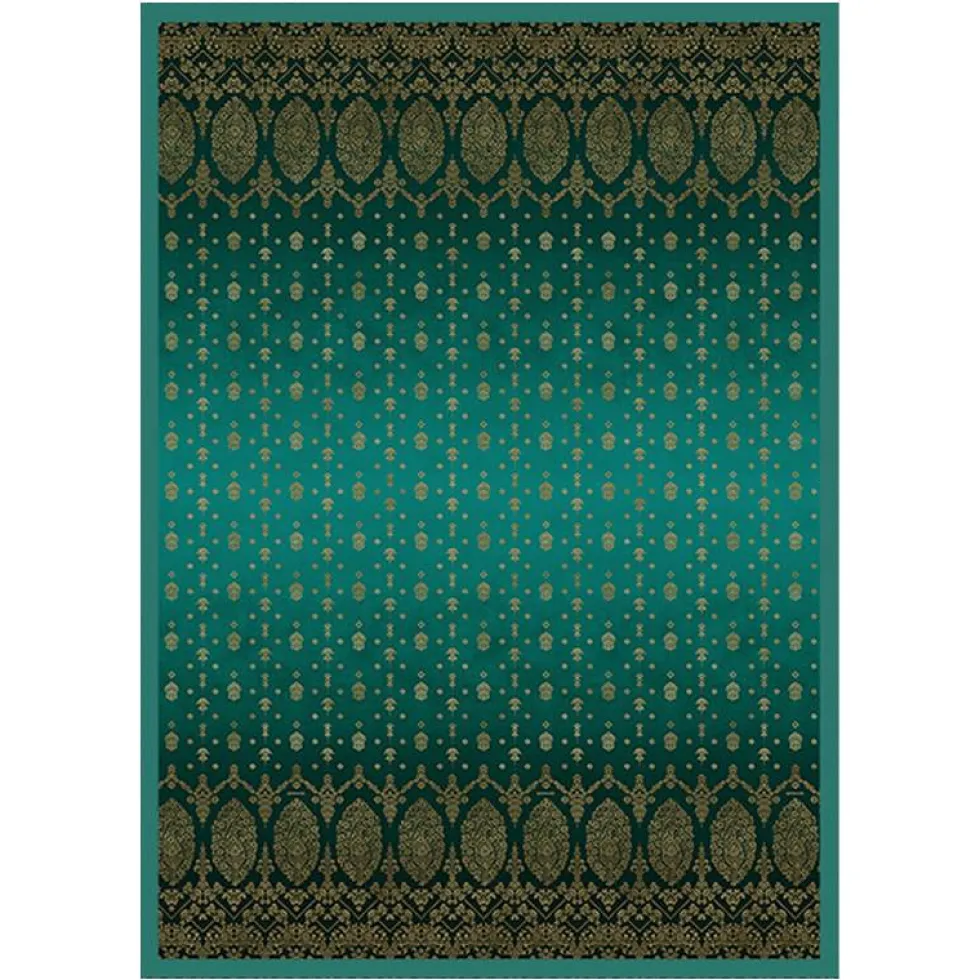 Bassetti Plaid Gold Decor V1 - Eleganza per la tua casa verde smeraldo