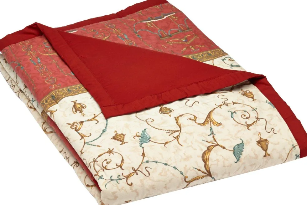 Bassetti PLAID matrimoniale GRANFOULARD OPLONTIS Bordeaux var.8 240x250