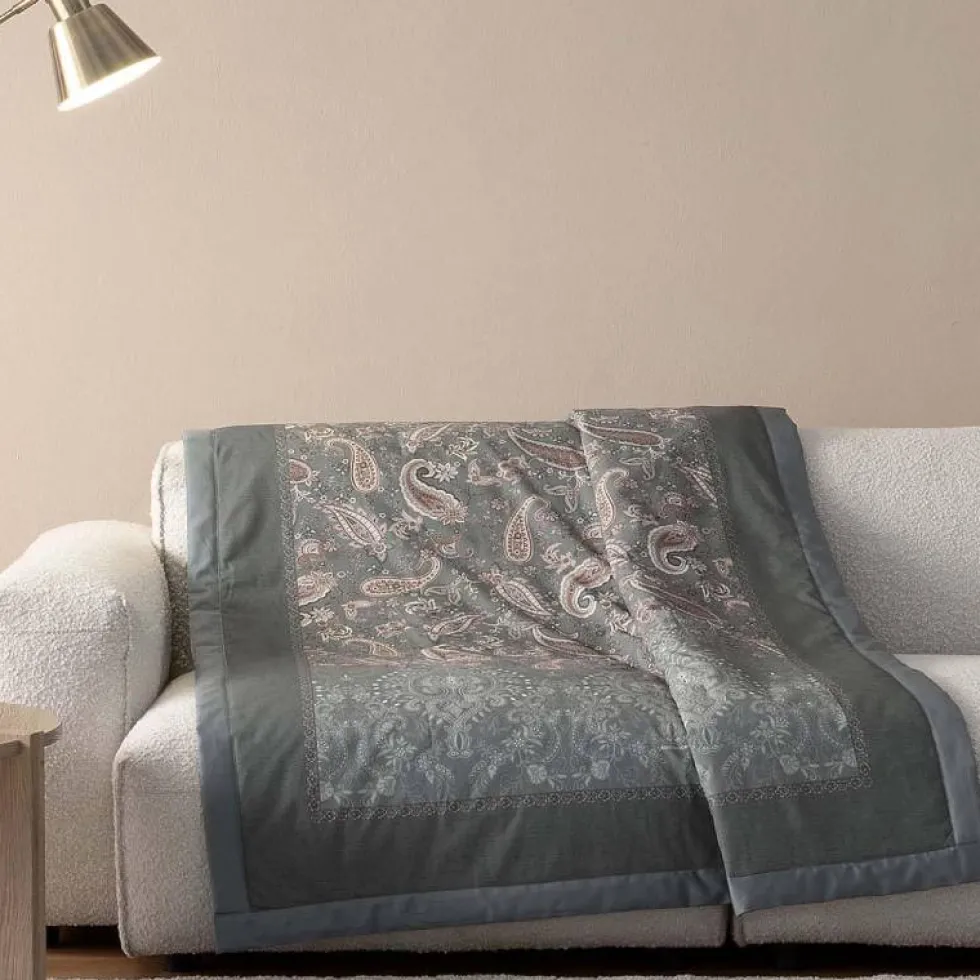 Bassetti Plaid Monnalisa G1 - Eleganza Barocca nei toni del grigio