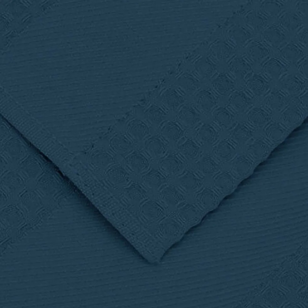 Bellora Telo bagno 100x150 cm APE nido d’ape puro cotone | blu