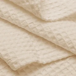 Bellora Telo bagno 100x150 cm APE nido d’ape puro cotone | panna