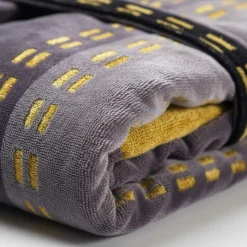 Carrara Accappatoio IBIZA con Cappuccio | 100% Cotone grigio