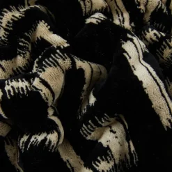 CARRARA set asciugamano viso con ospite in spugna Carrara GAZI nero