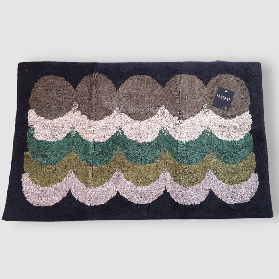 CARRARA Tappeto bagno in cotone 1500 gr MADRID verde