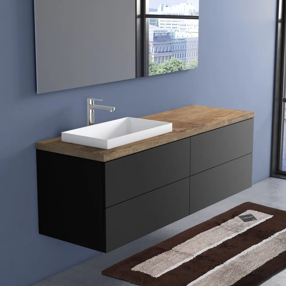 CARRARA Tappeto bagno in cotone 1500 gr LONDRA marrone