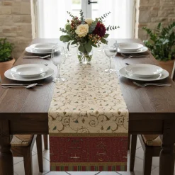 Centrotavola rettangolare runner BASSETTI Granfoulard Oplontis RB 50x150