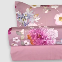 Completo copripiumino matrimoniale MARTHA O'NEIL Thelma rosa