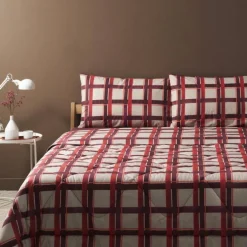 Completo lenzuola Bassetti matrimoniale in cotone CHECK R1