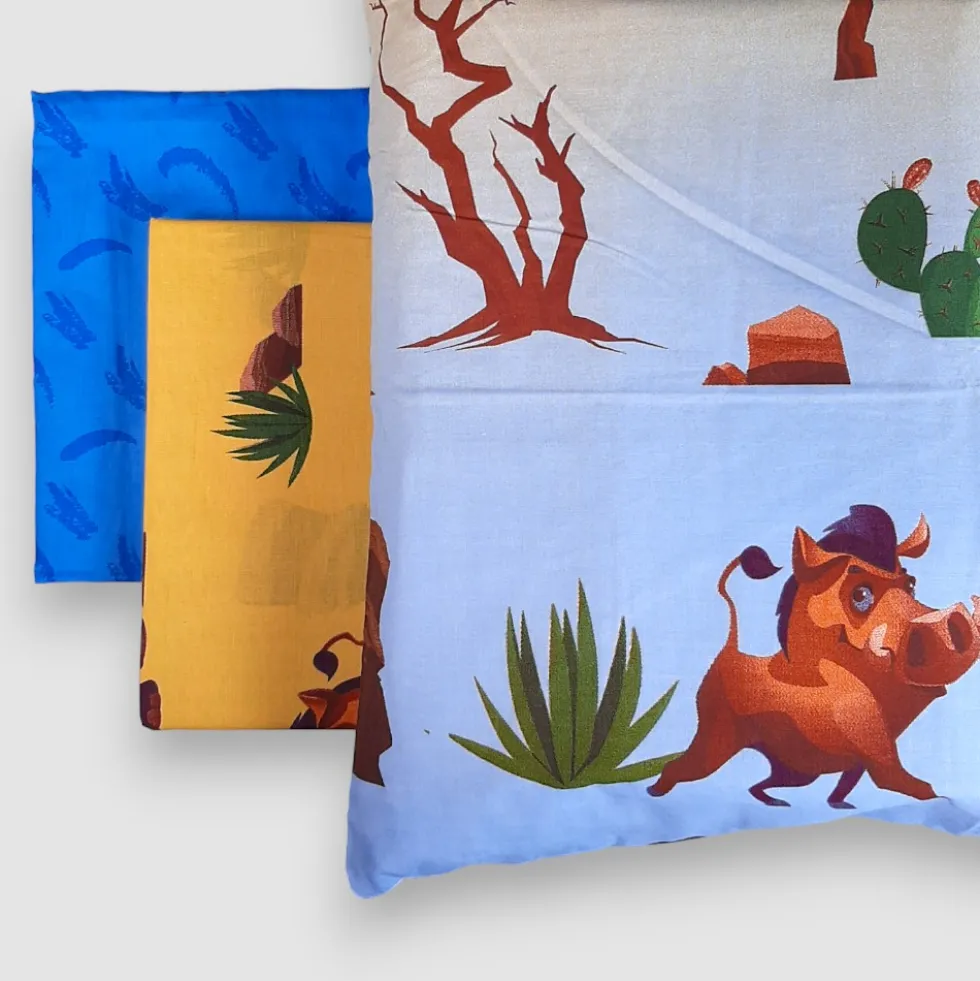 Completo Lenzuola in cotone Singolo Jungle animali per bambini
