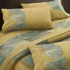 Completo lenzuola in puro cotone Matrimoniali GABEL Aurum oro