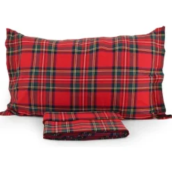 Completo lenzuola invernale 2 piazze caldo cotone BossiCasa KING 1376