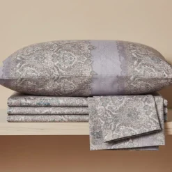 Completo Lenzuola Matrimoniali in Cotone DEHLI stile Orientale Paisley