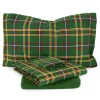 Completo lenzuola matrimoniali in cotone TARTAN scozzese verde