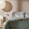 Completo lenzuola matrimoniale in cotone FLUTTERING M1 con 4 federe