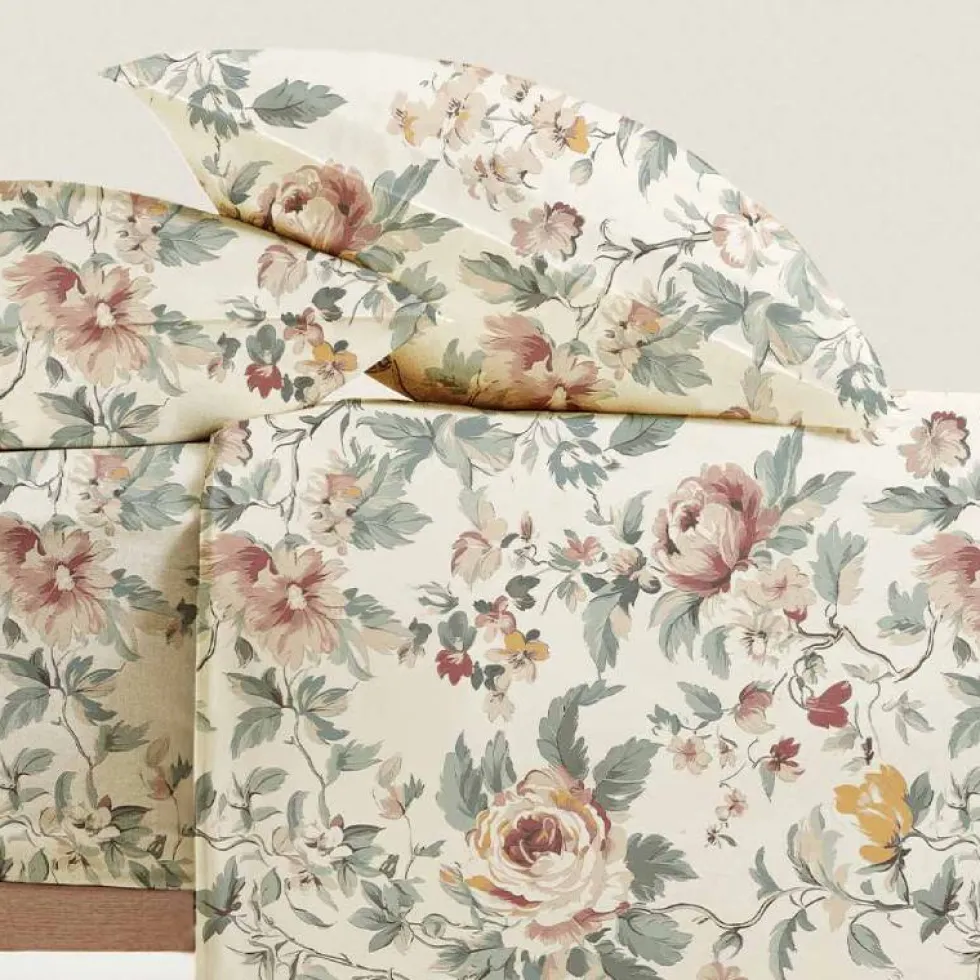 Completo lenzuola RORY 100% Cotone fantasia floreale