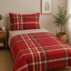 Completo lenzuola singole Bassetti Kilt R1 in puro cotone