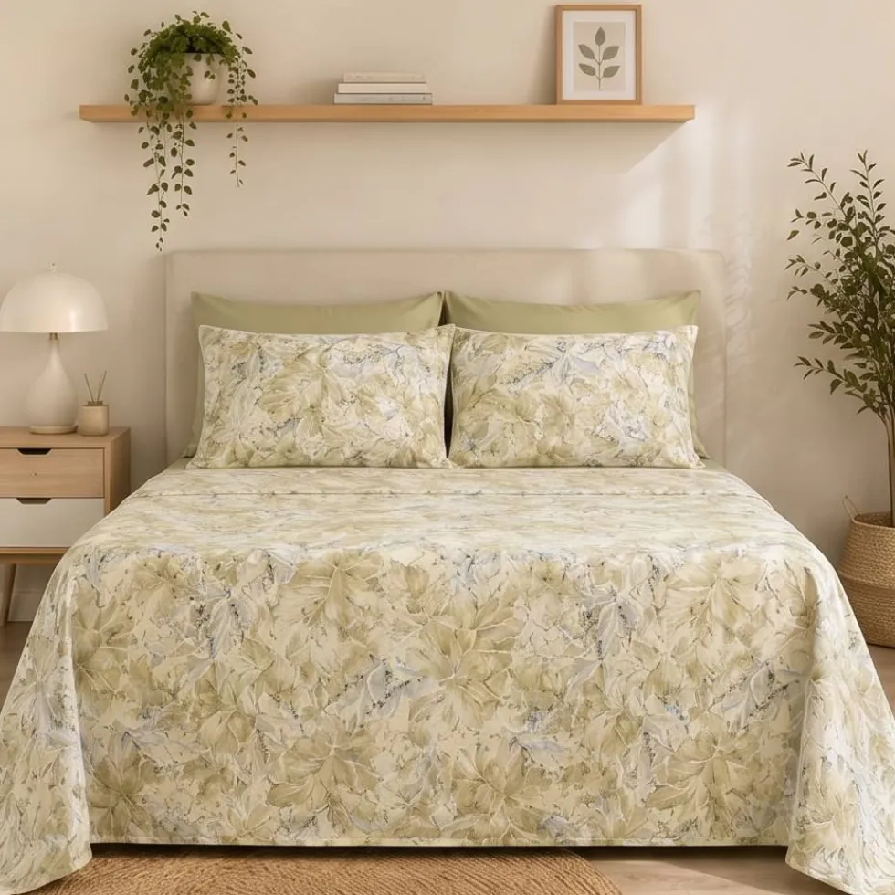 Completo Lenzuolo-Copriletto Gabel Saint-Tropez Matrimoniale beige
