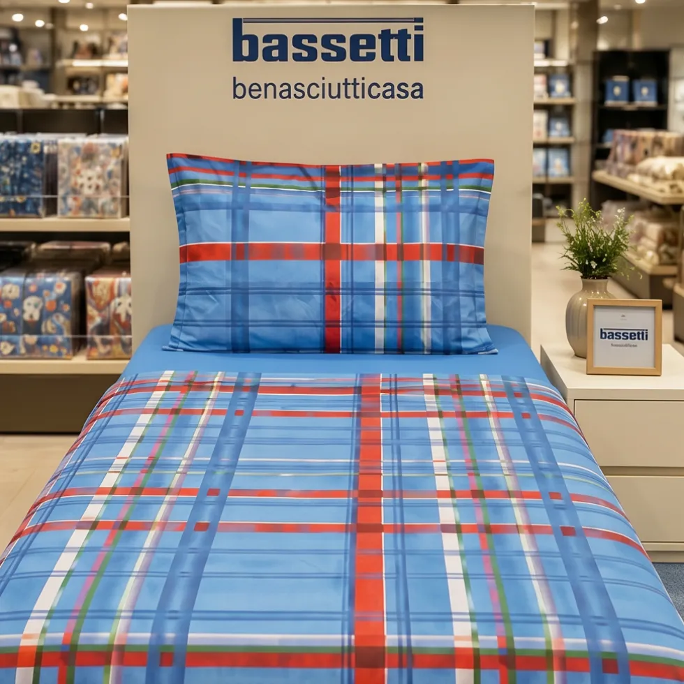 Completo Letto singolo Bassetti Kilt B2 100% cotone