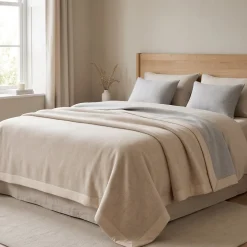 Coperta da Letto Matrimoniale Lanerossi Astrid beige | Invernale